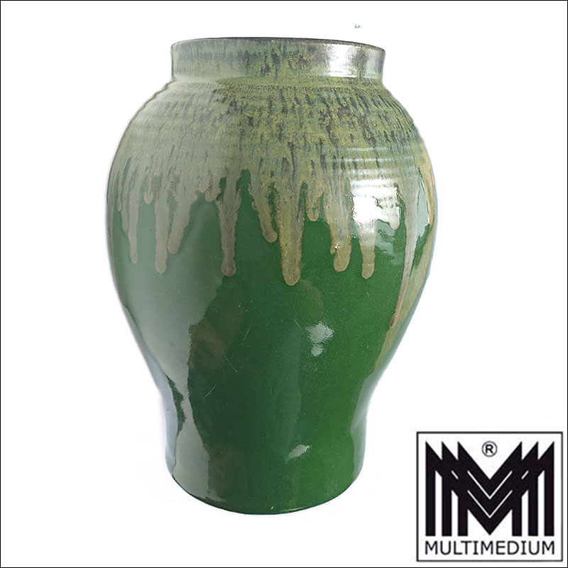 Antike Hilpert Weidhaus Jugendstil Keramik Vase antique ceramic Pottery